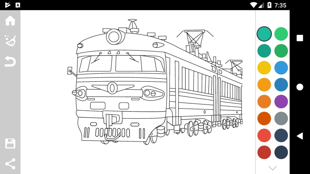 Сапсан поезд разукрашка