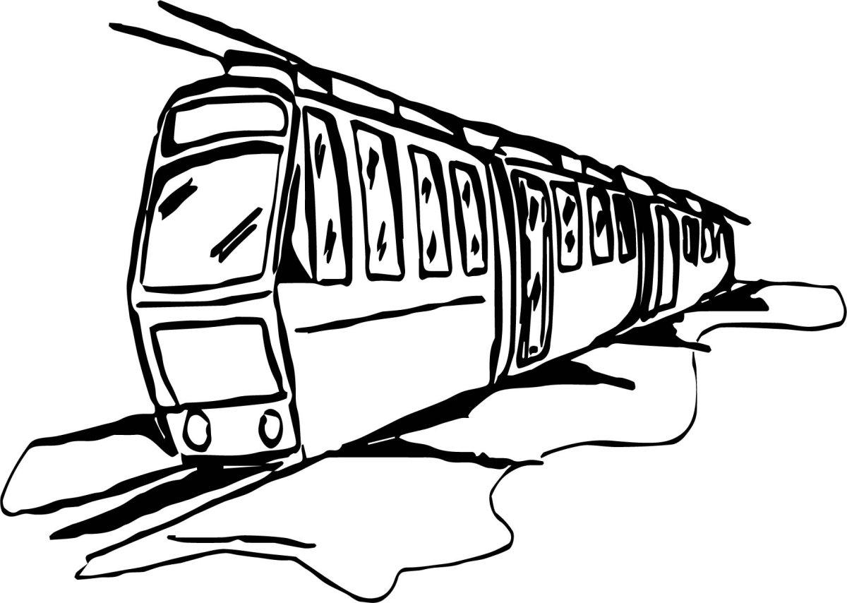 Раскраска поезд Чагинтон
