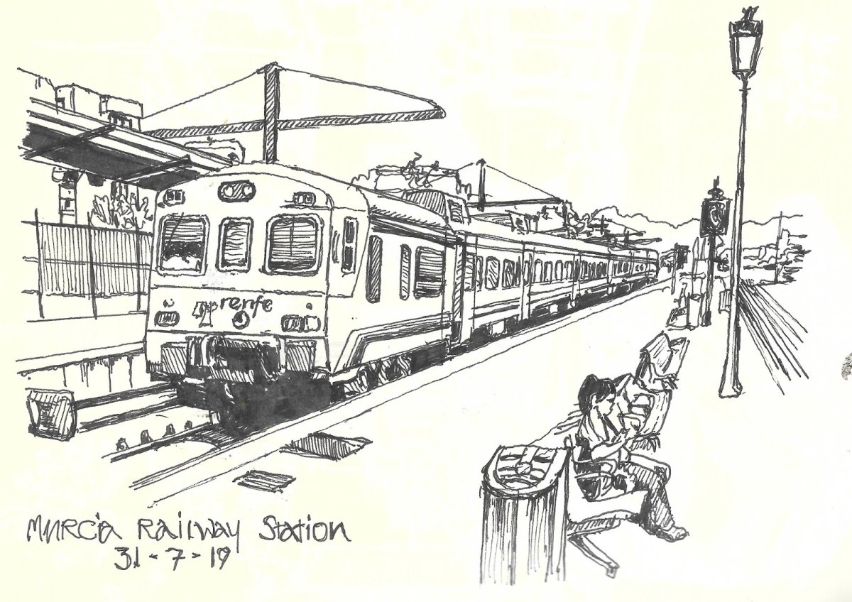 Железная дорога. Раскраска