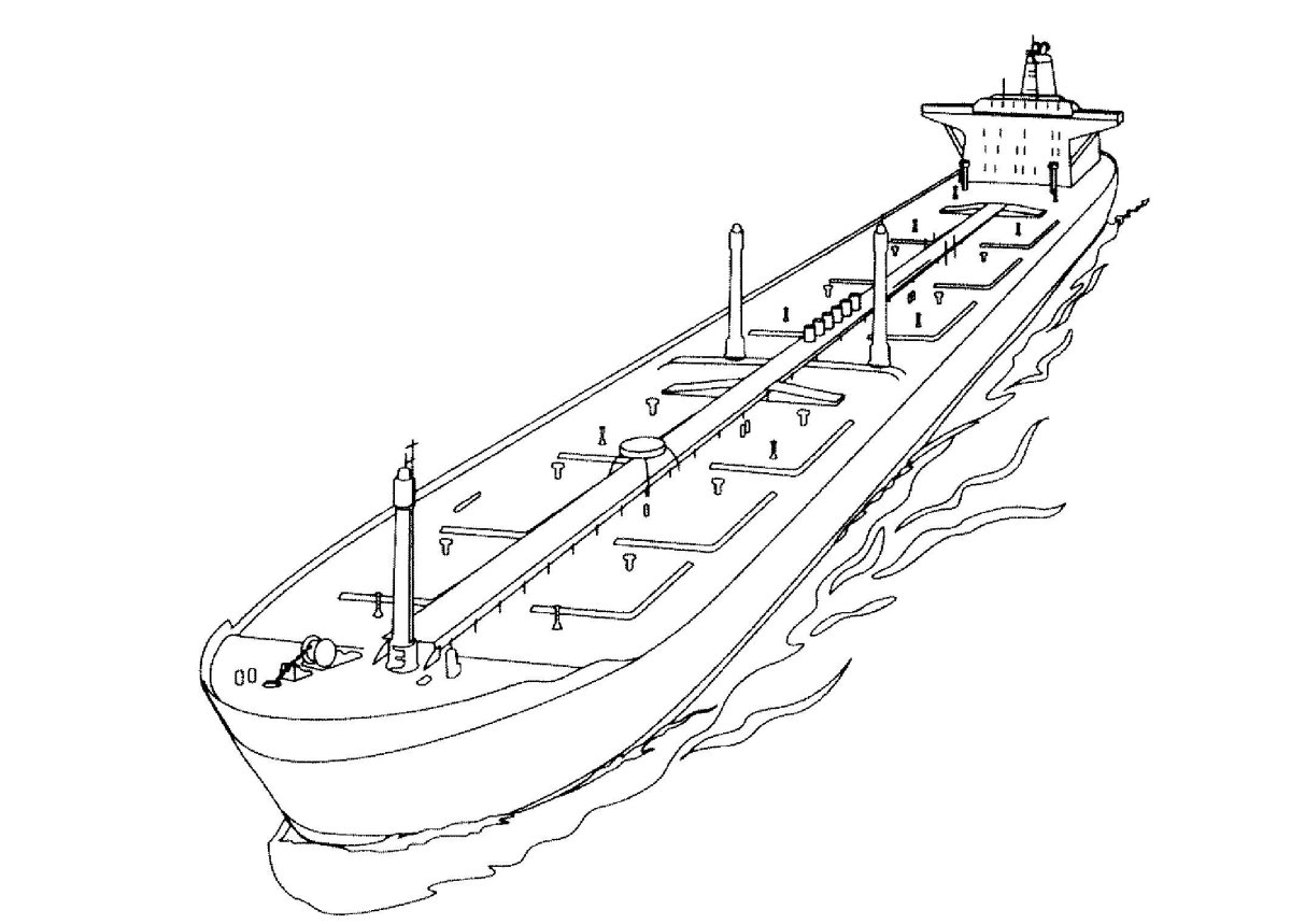 Раскраска. Кораблик