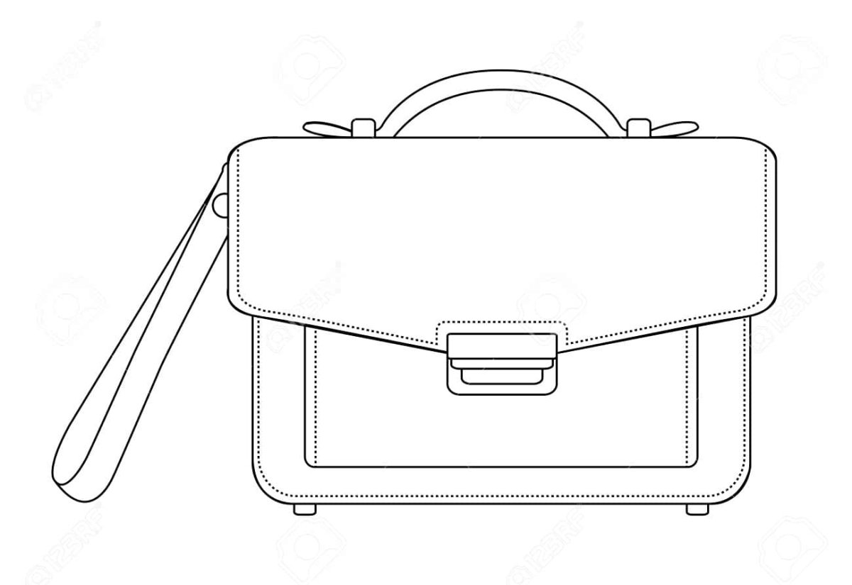 Раскраска сумка мужская