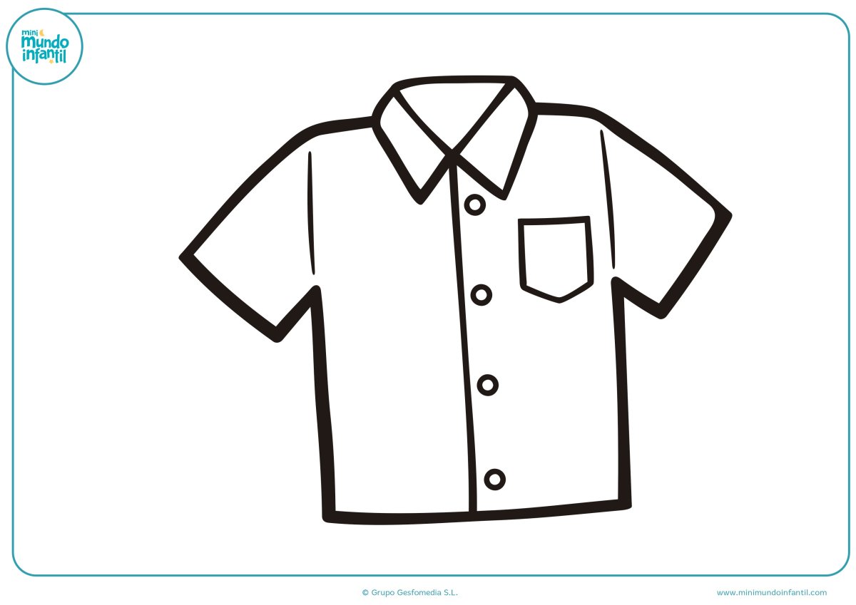 Рубашка мужская раскраска