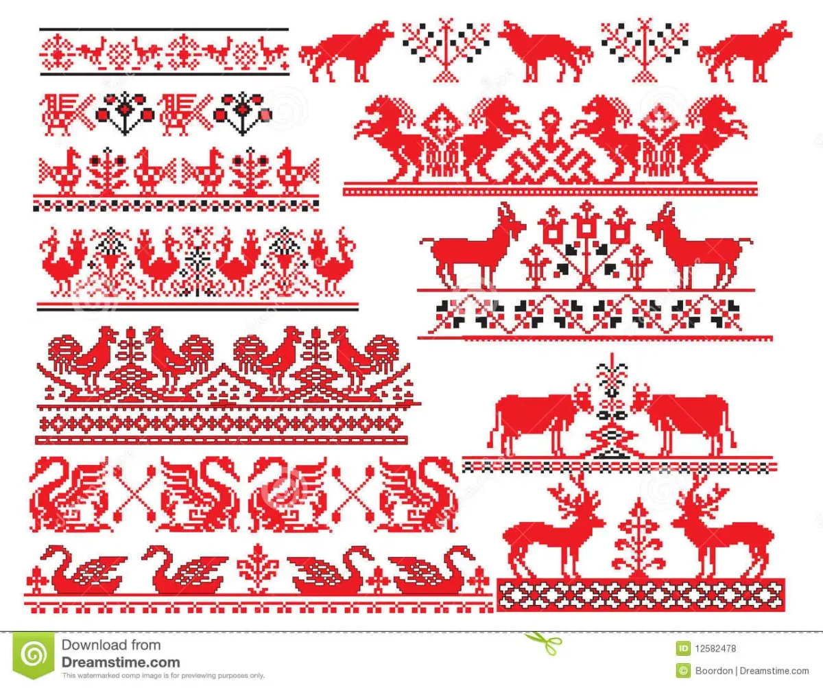 Зооморфный орнамент народный