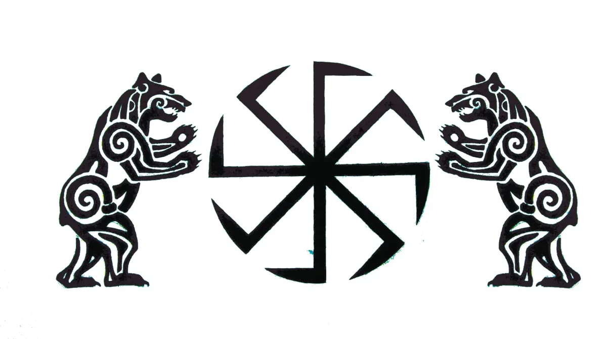 Орнамент викингов медведь