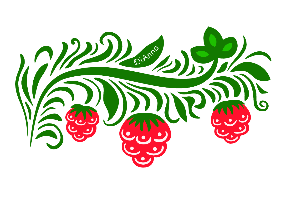 Pattern in Style hohloma National creativity