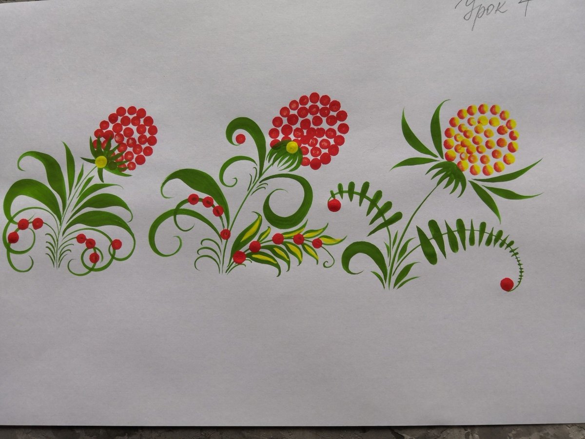 Хохлома бабочки