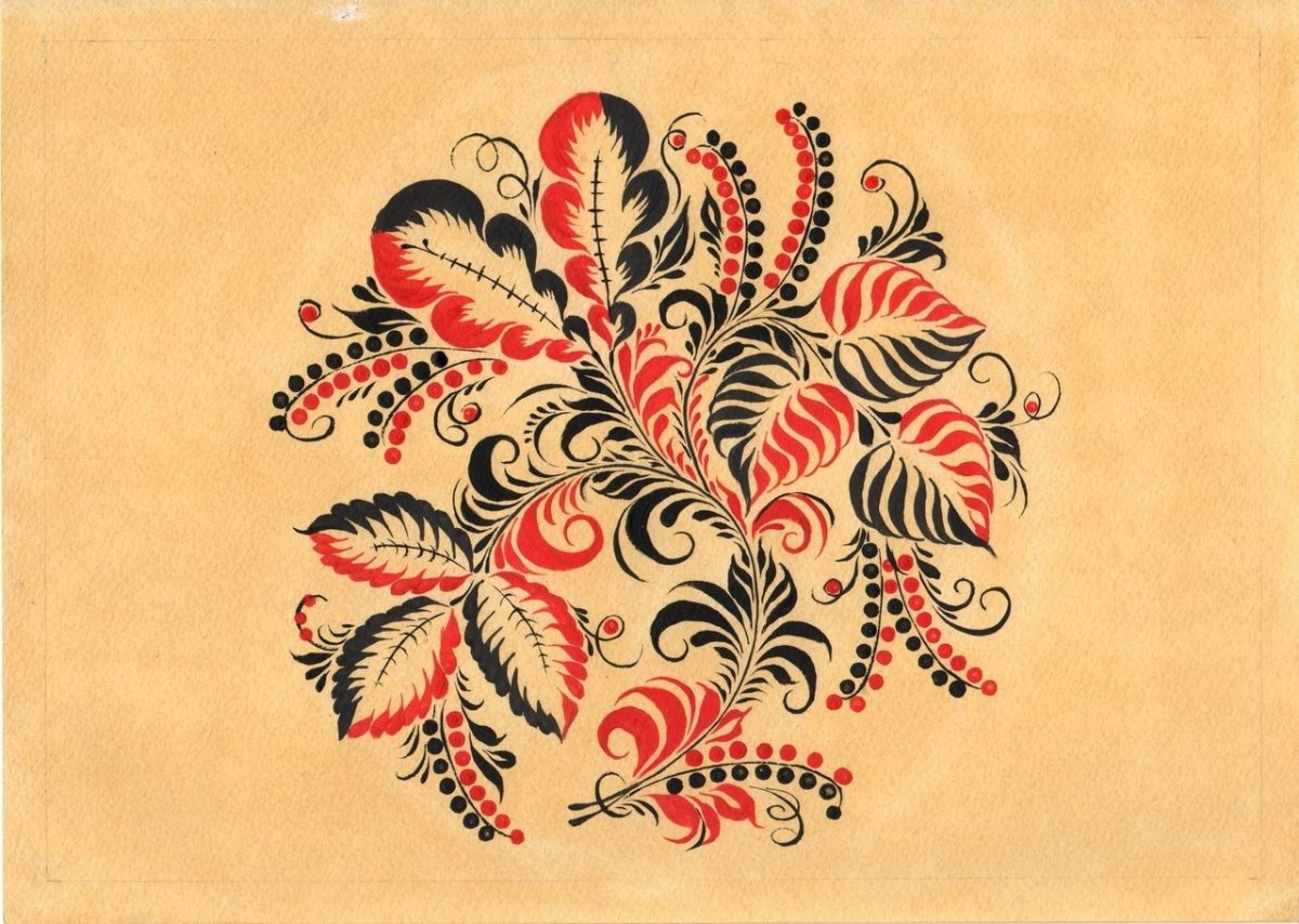 Фон русский народный стиль