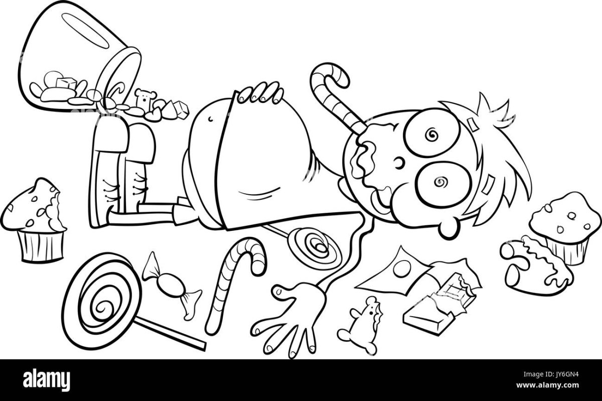 Робин бобин Барабек детский рисунок