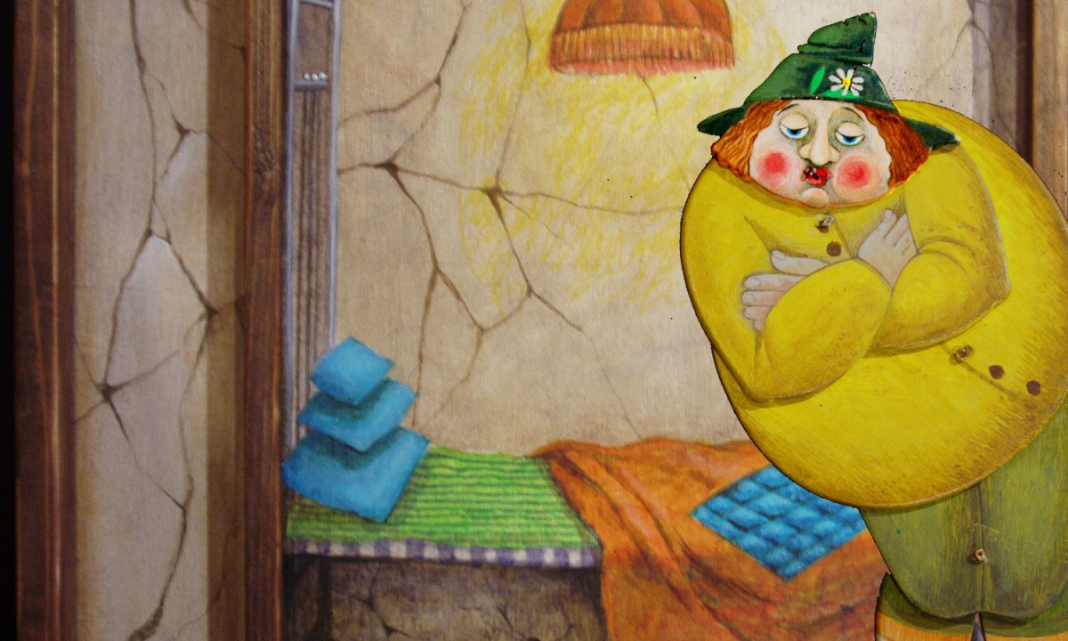 Обжора раскраска для детей