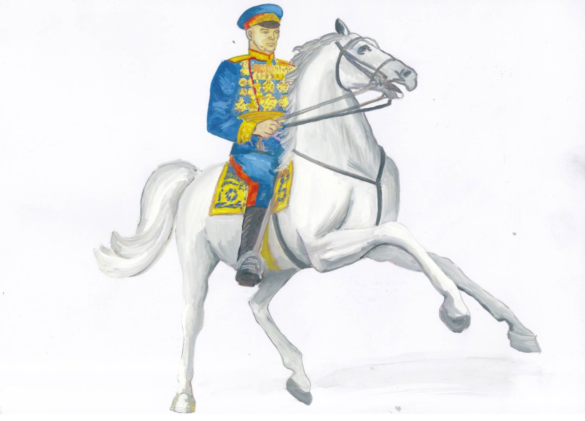 Жуков Георгий Константинович на коне