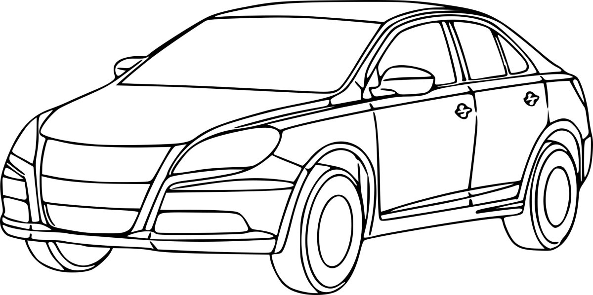 Раскраска Лада Веста св кросс