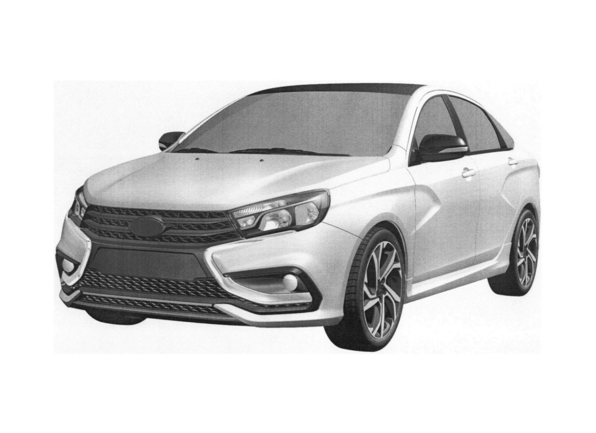 Раскраска Лада Веста св кросс