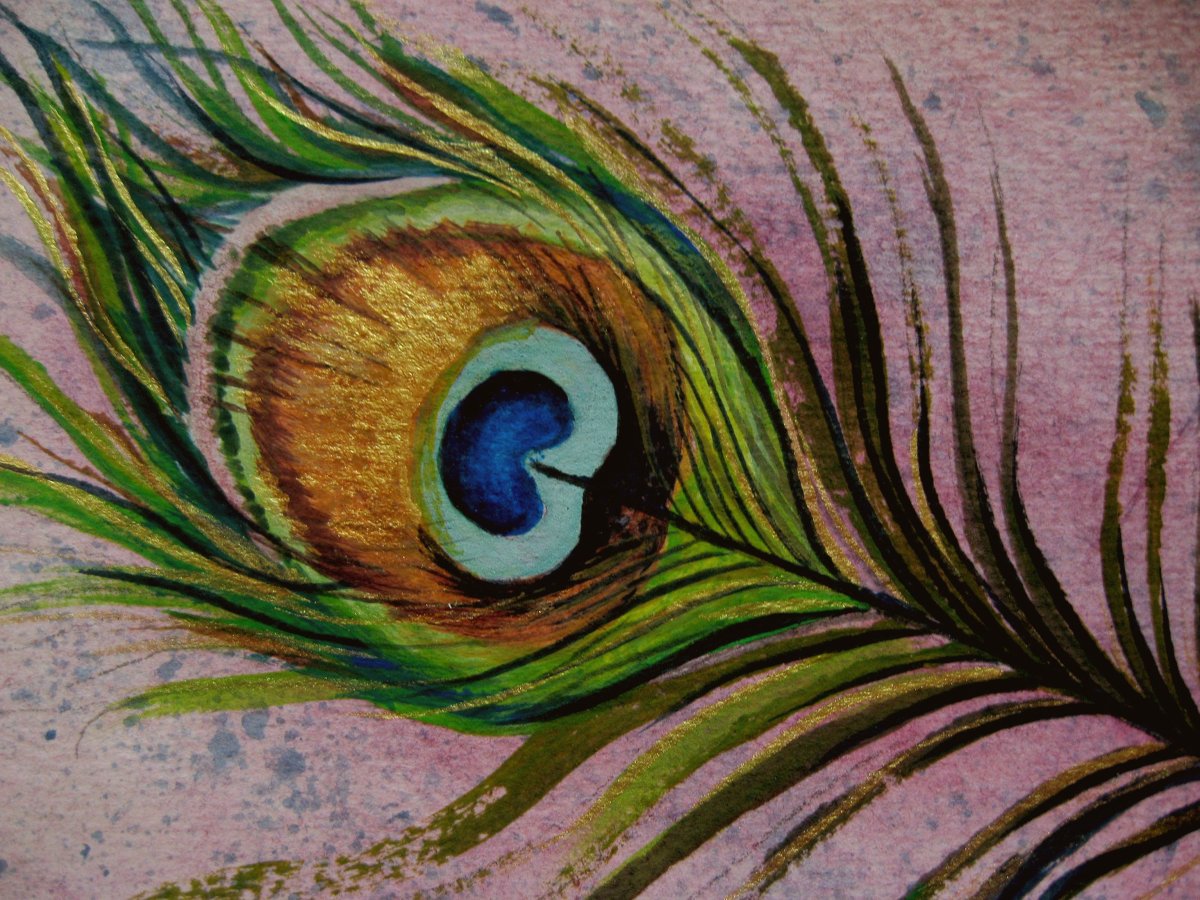 Узор павлинье перо