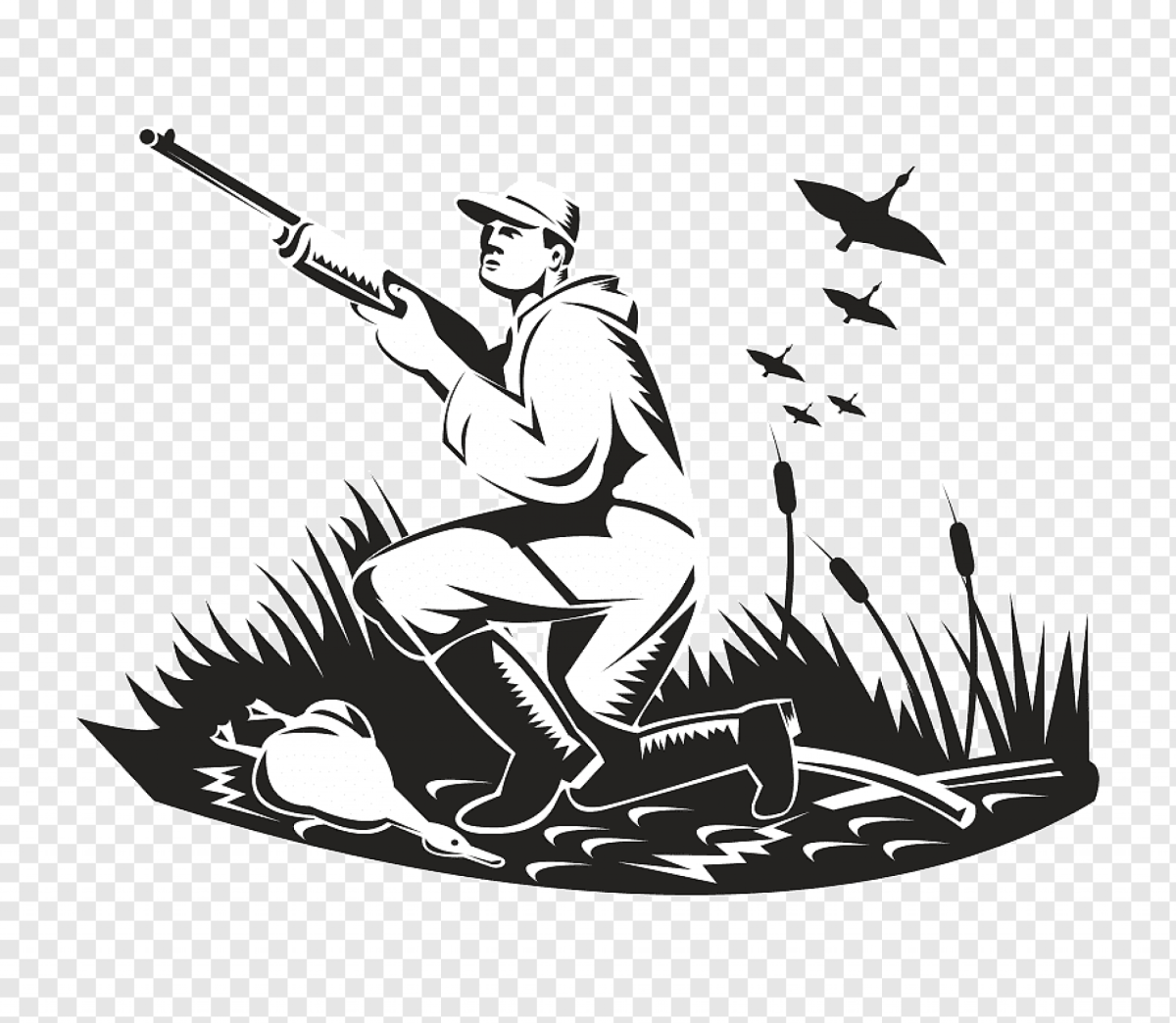 Гравюры на охотничью тему