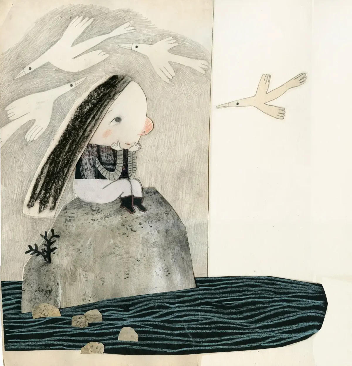 Модная девочка иллюстрация