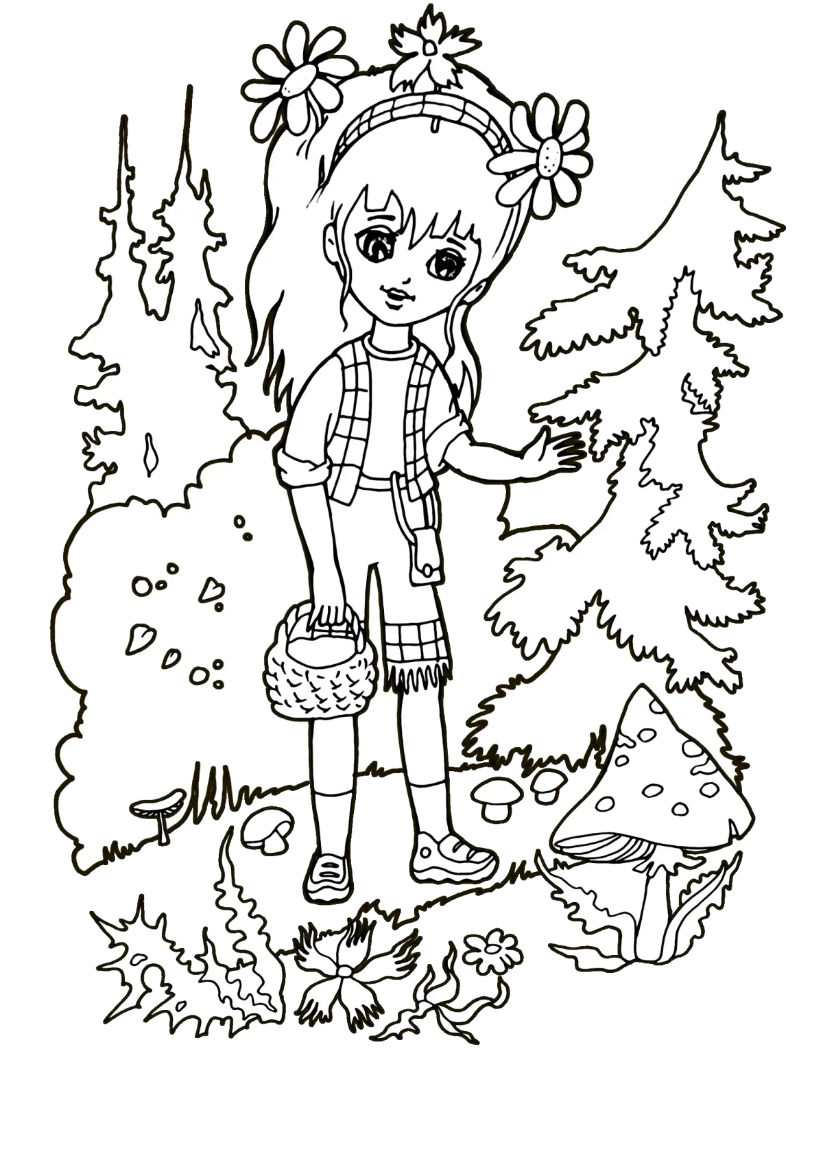 Раскраски на тему лето