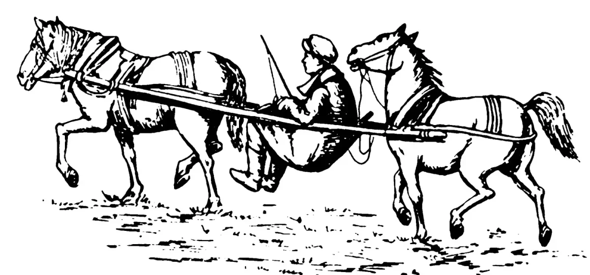 Волокуша в древности