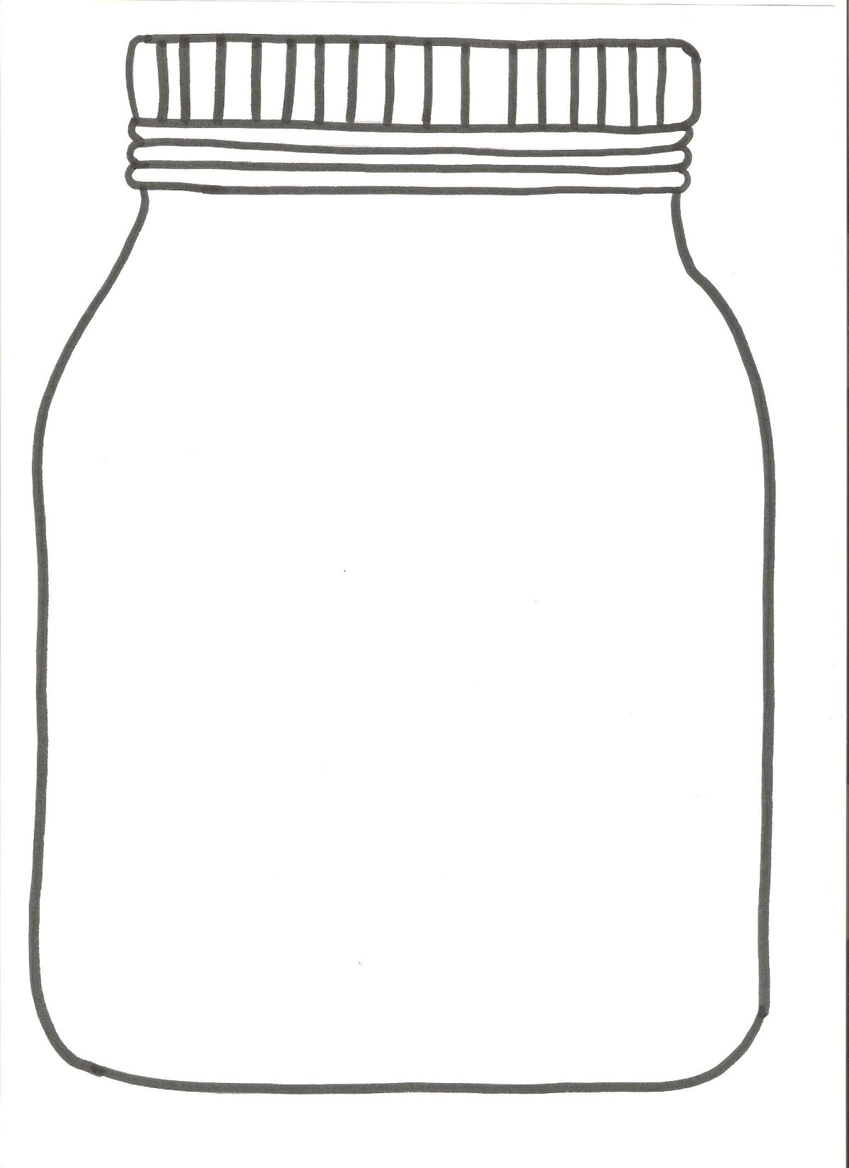 Баночка трафарет