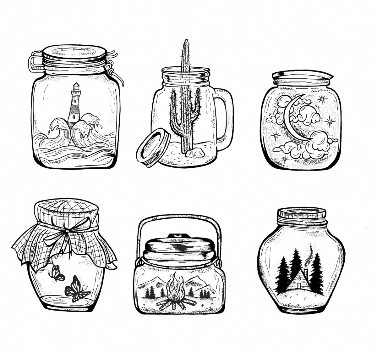 Баночки пустые для заполнения