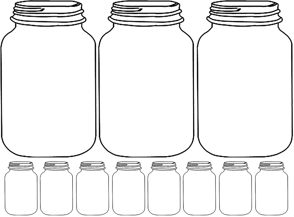 Банка с медом для раскрашивания