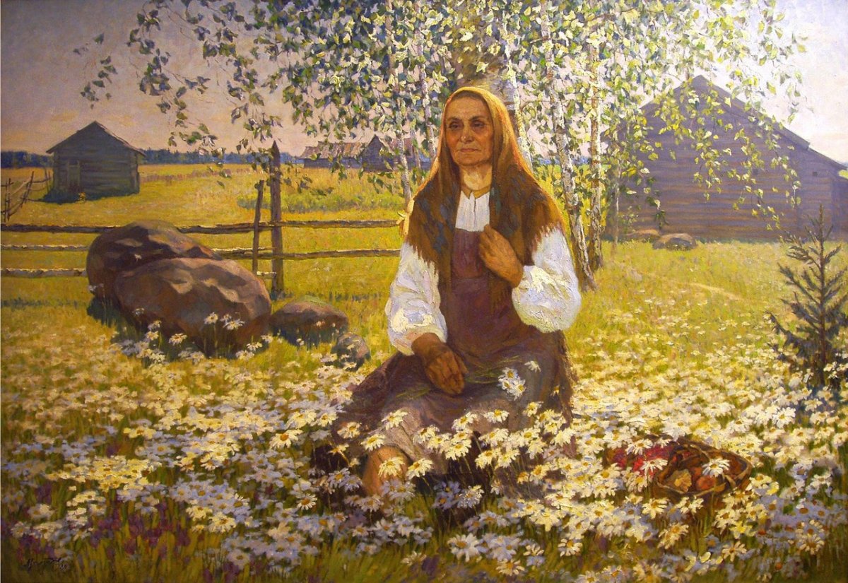 Владимир Жданов деревня лето живопись