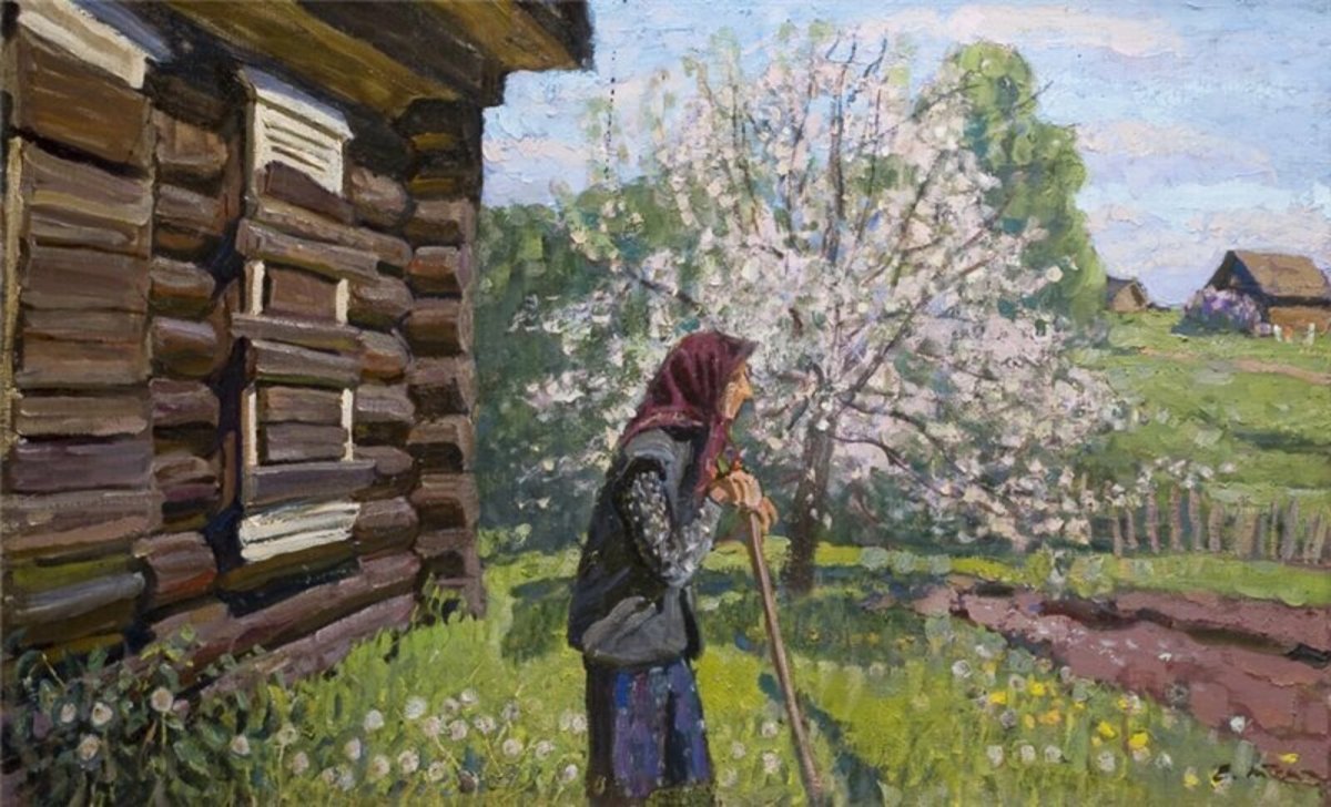 Жёлтиков Виктор Иванович сельский пейзаж