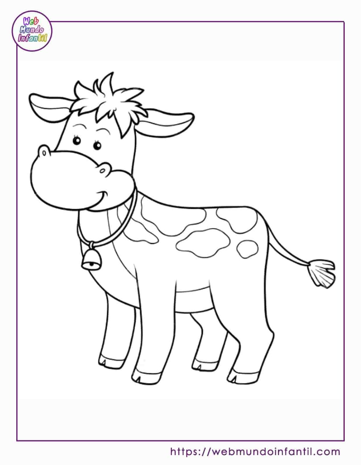 Бычок для раскрашивания для детей