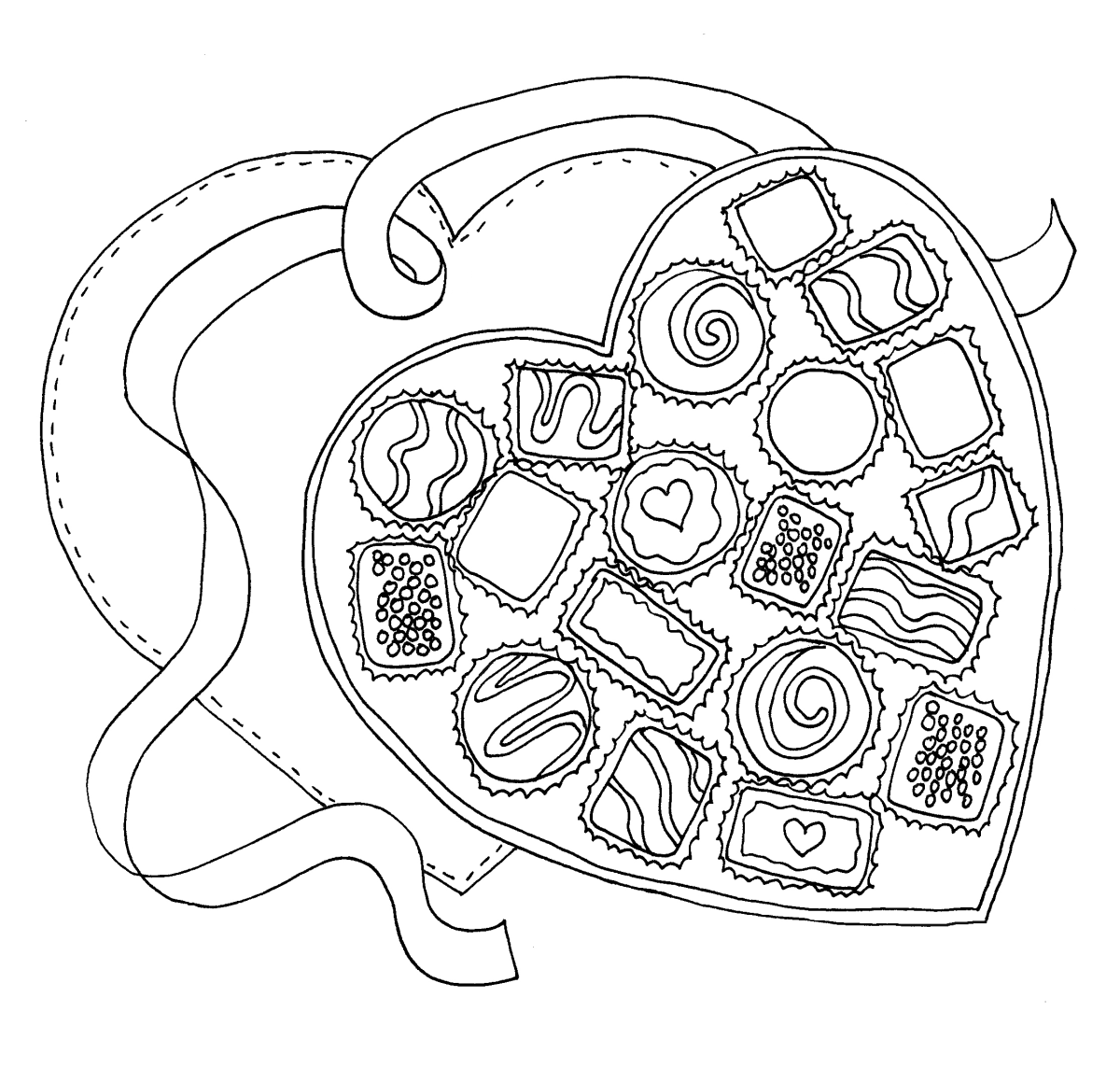 Раскраска конфеты