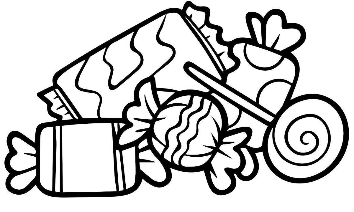 Подарок раскраска