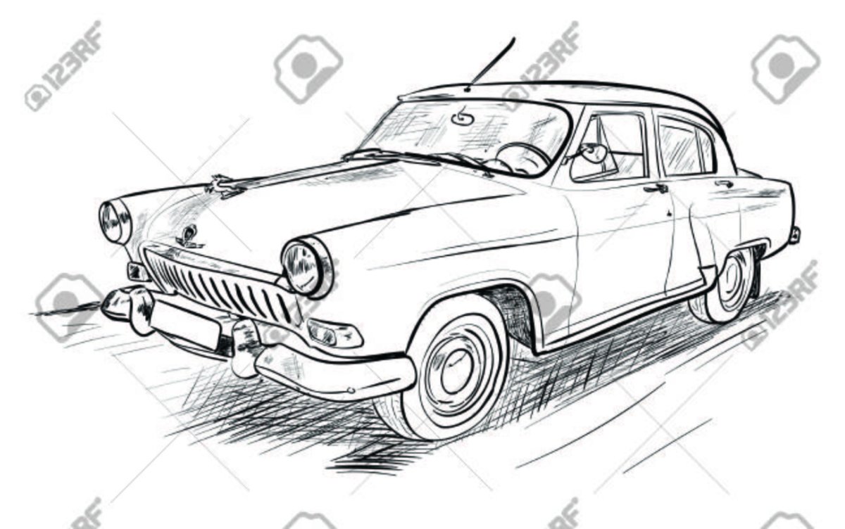 Зарисовка ГАЗ 21