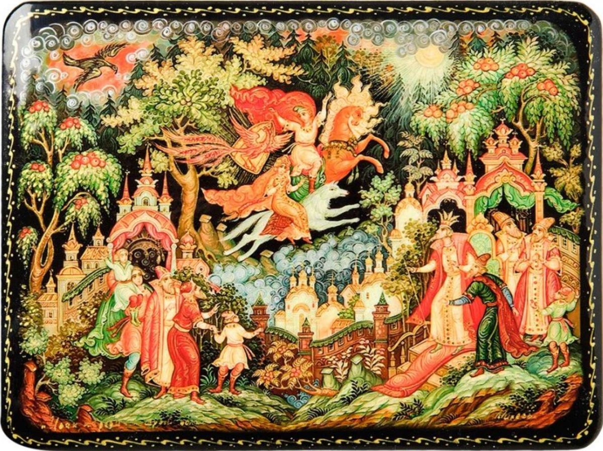 Палех сказка о мертвой царевне