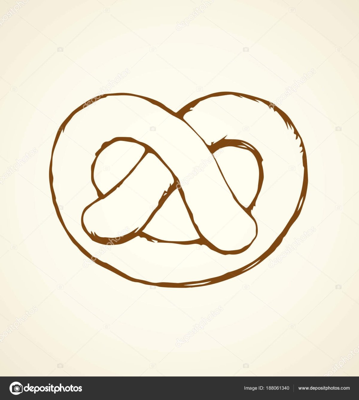 Крендель раскраска для детей