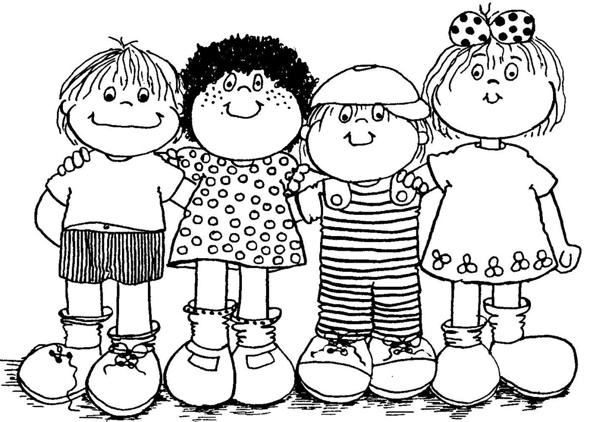 Смайлик дружбы картинка для детей распечатать