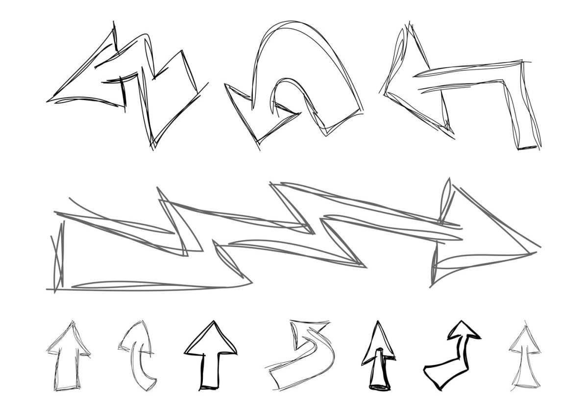 Стрелка вверх белая