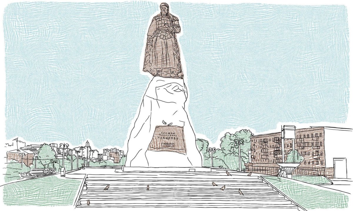 Памятник Ленину рисунок