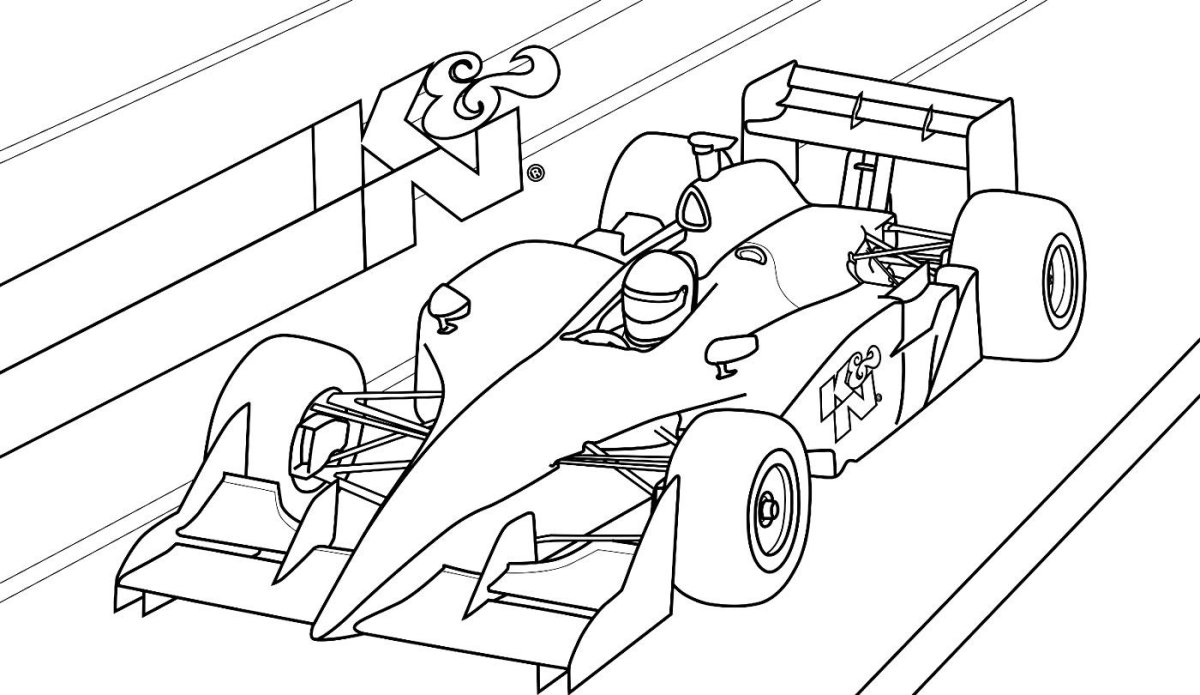 Раскраска формула 1