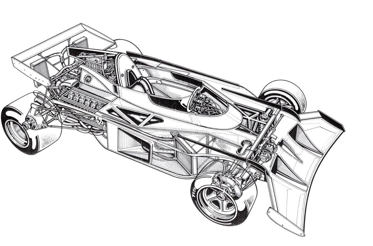 Ferrari 312b чертежи