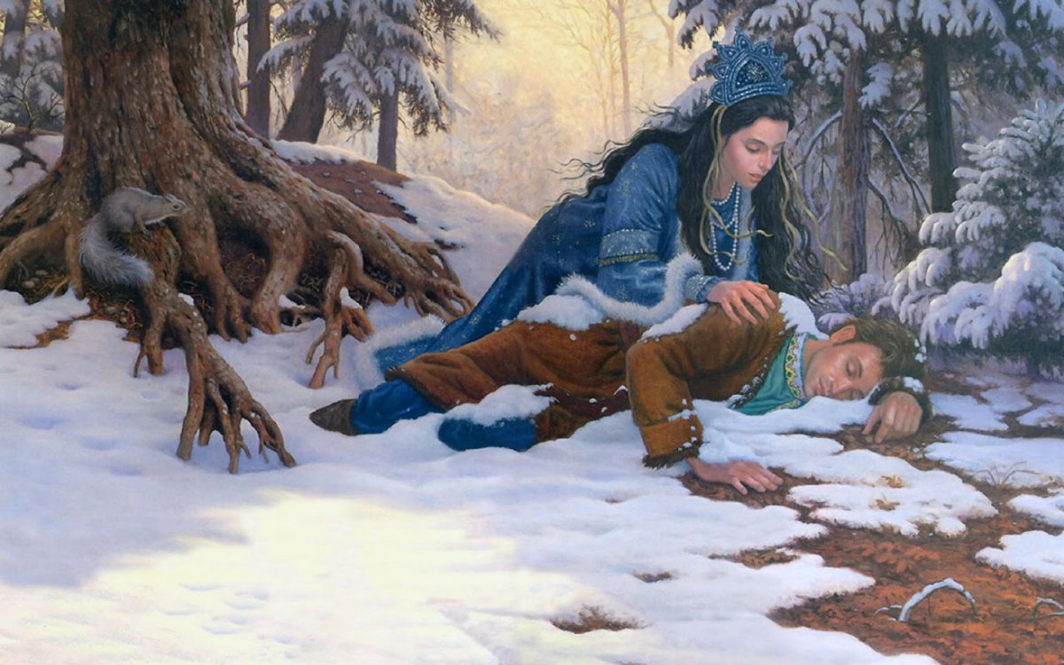 Художник рут Сандерсон Снегурочка