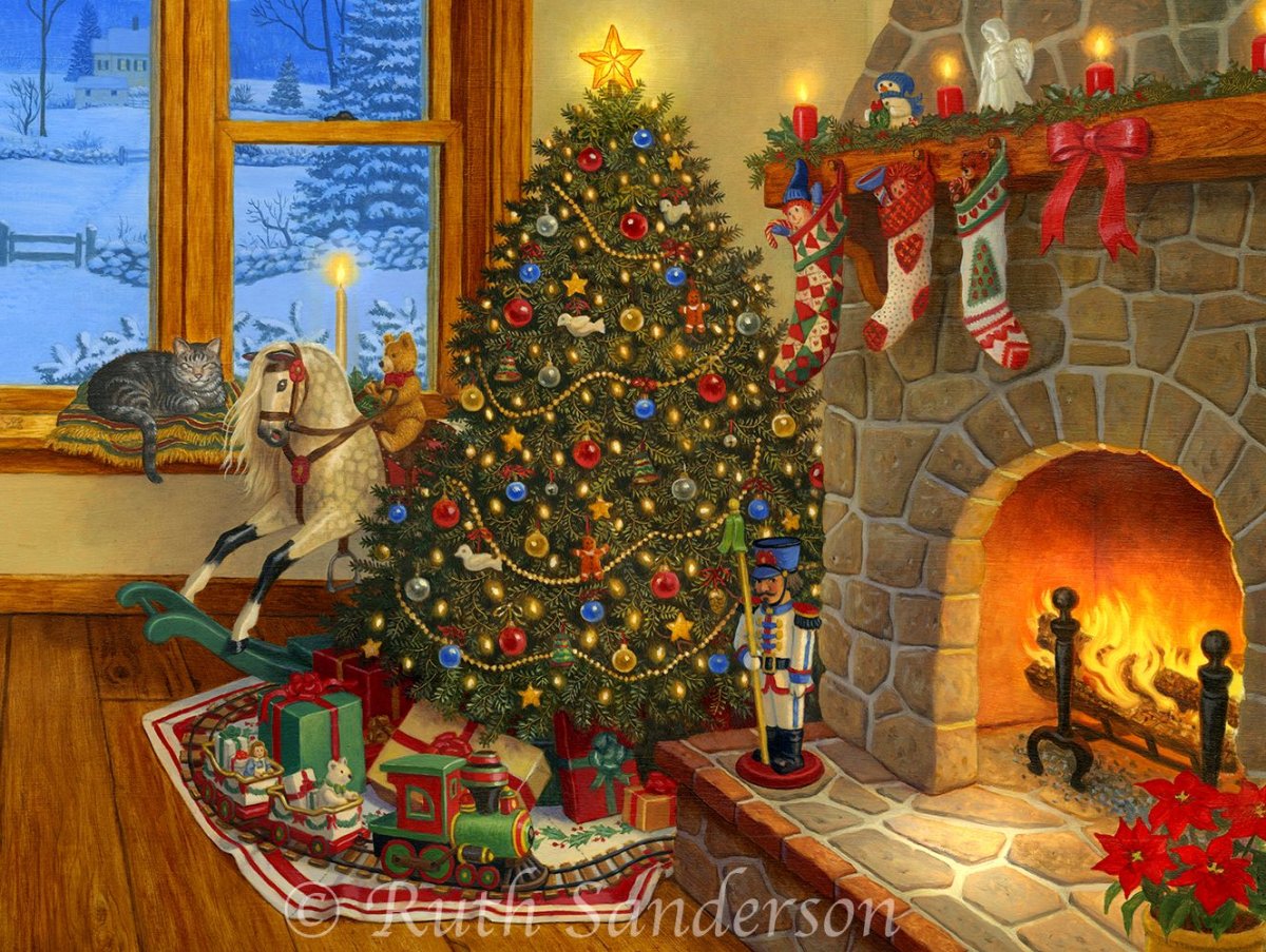 Картины Ruth Sanderson Рождество