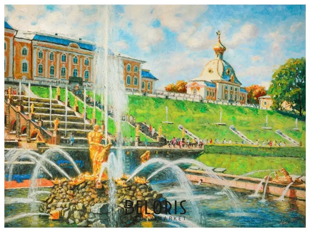 Петергоф фонтан живопись
