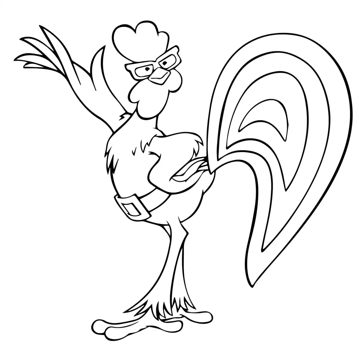 Раскраска птичий двор