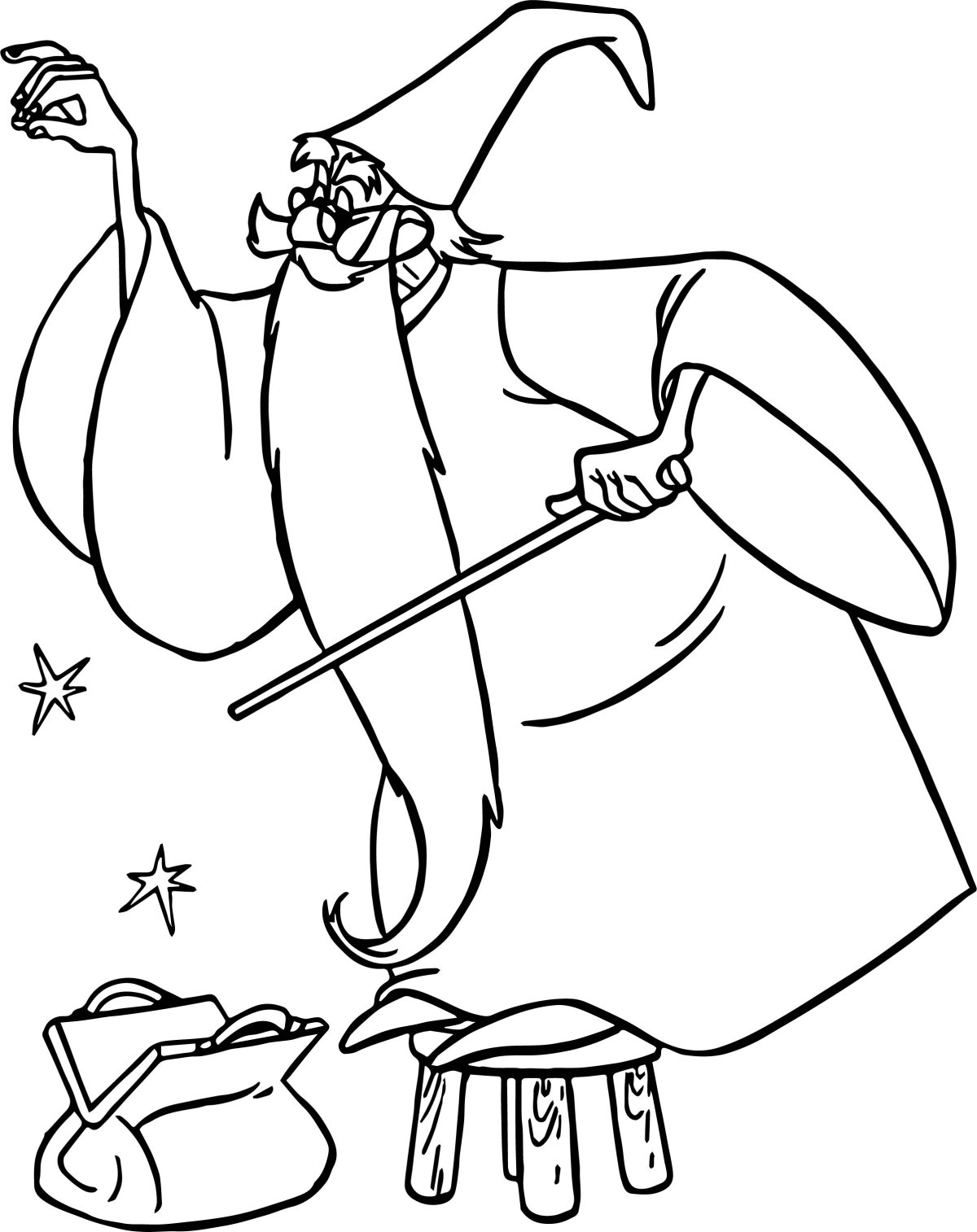 Раскраска колдовство