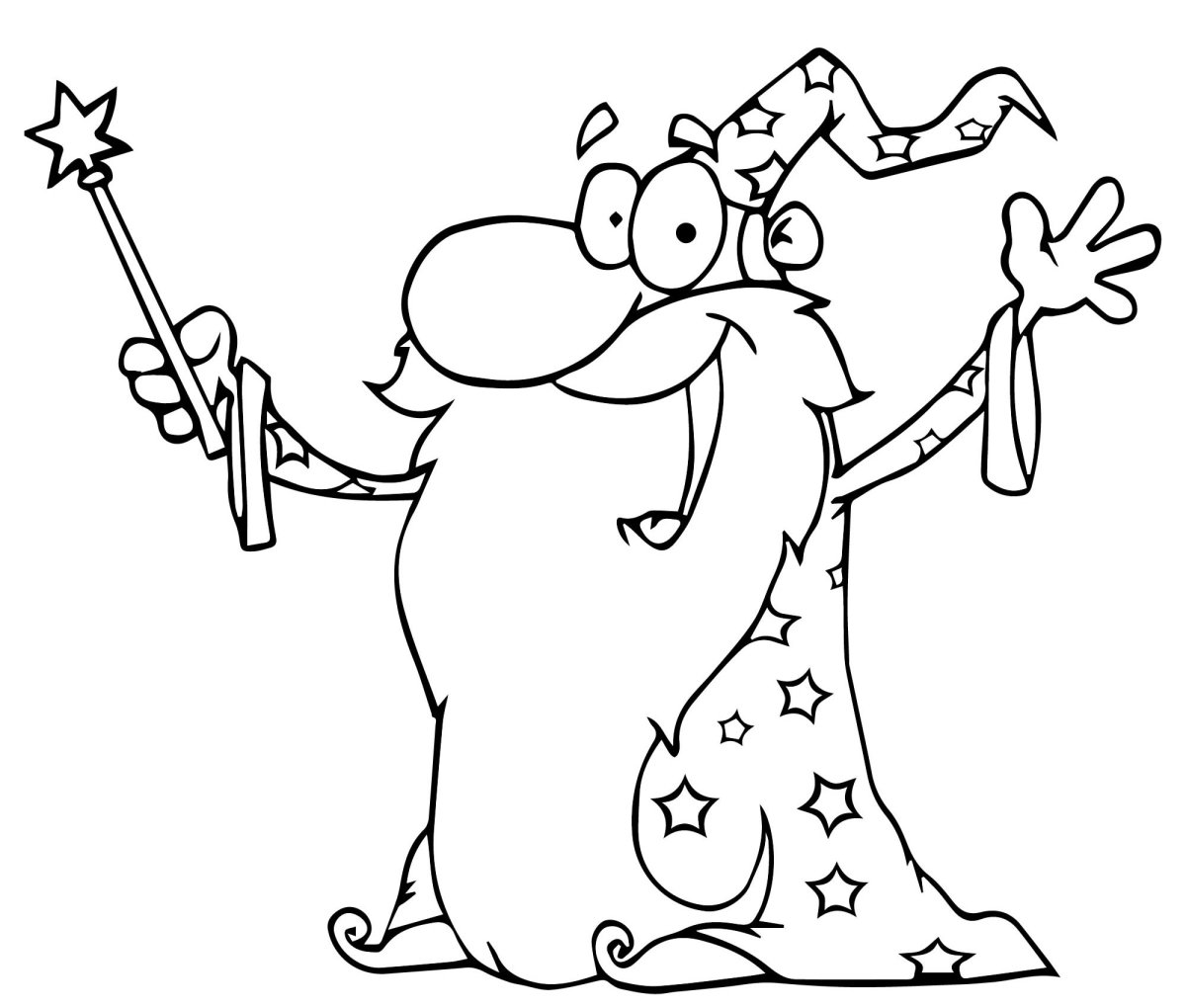 Злая ведьма раскраска