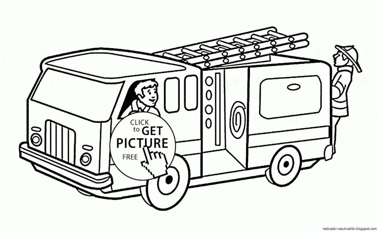 Раскраска скорой помощи