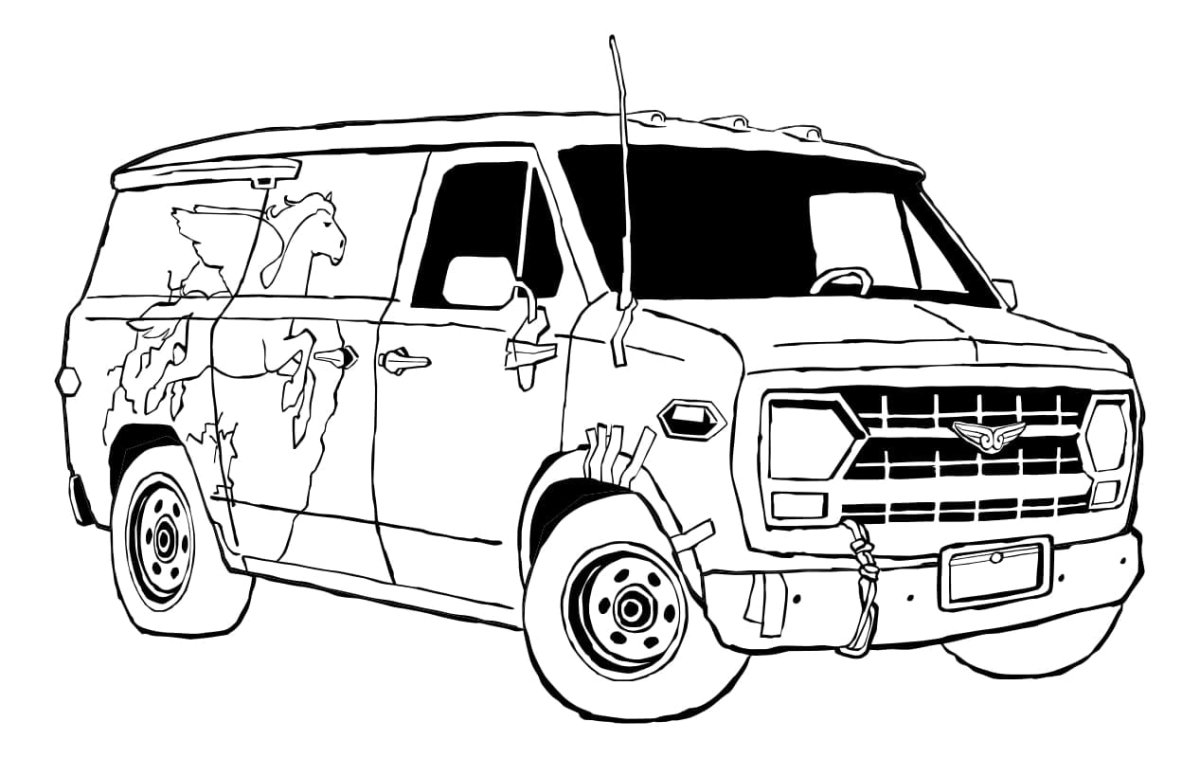 Фольксваген Транспортер т3 в векторе