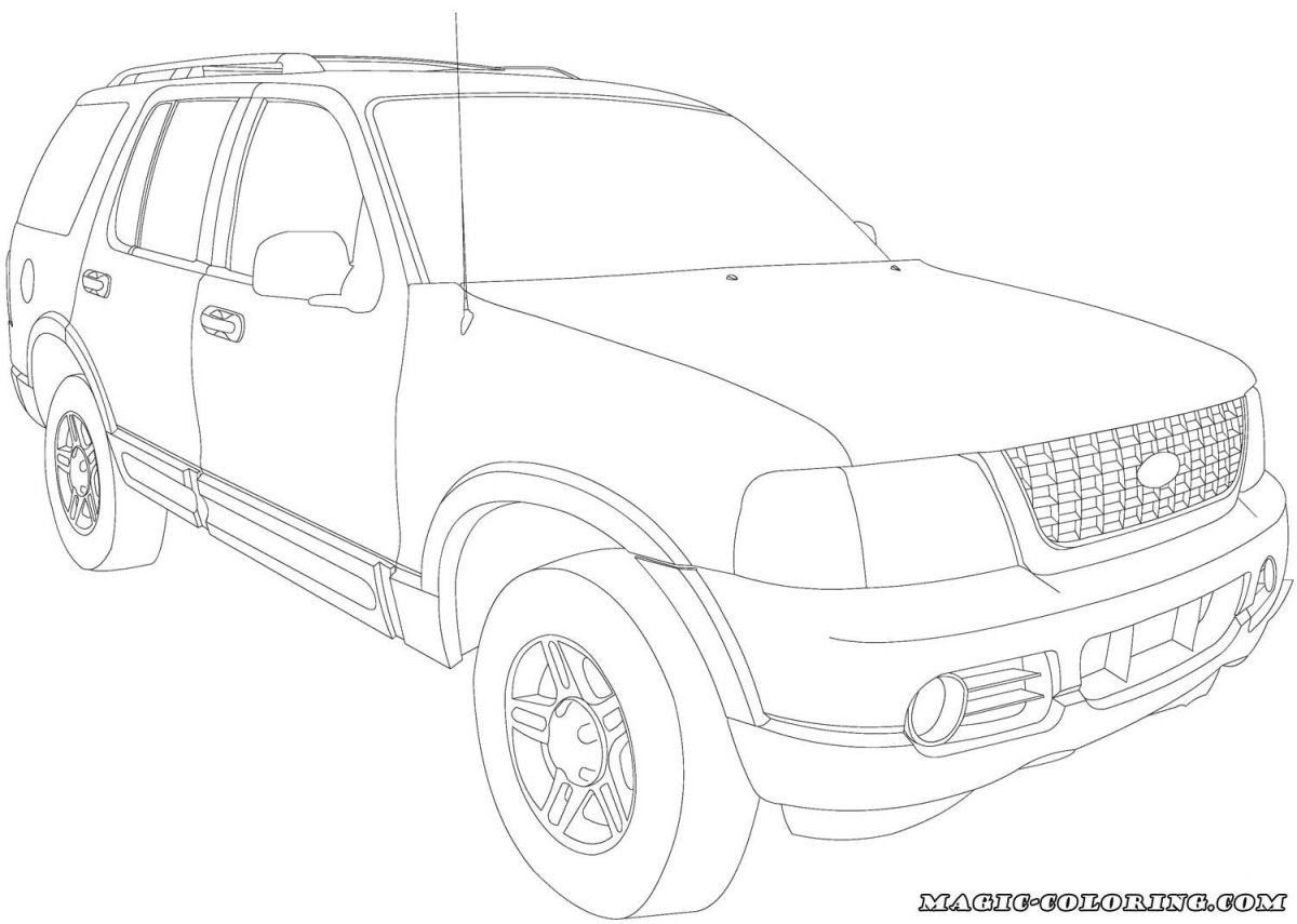 Dodge Ram 3500 раскраска