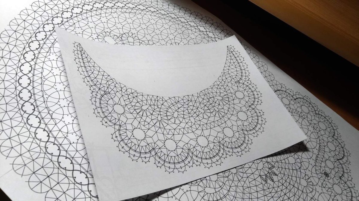 Точечная роспись трафареты кружево Ришелье