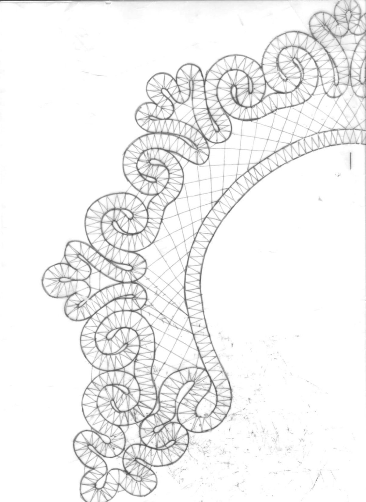 Сколок Вологодское кружево сколок