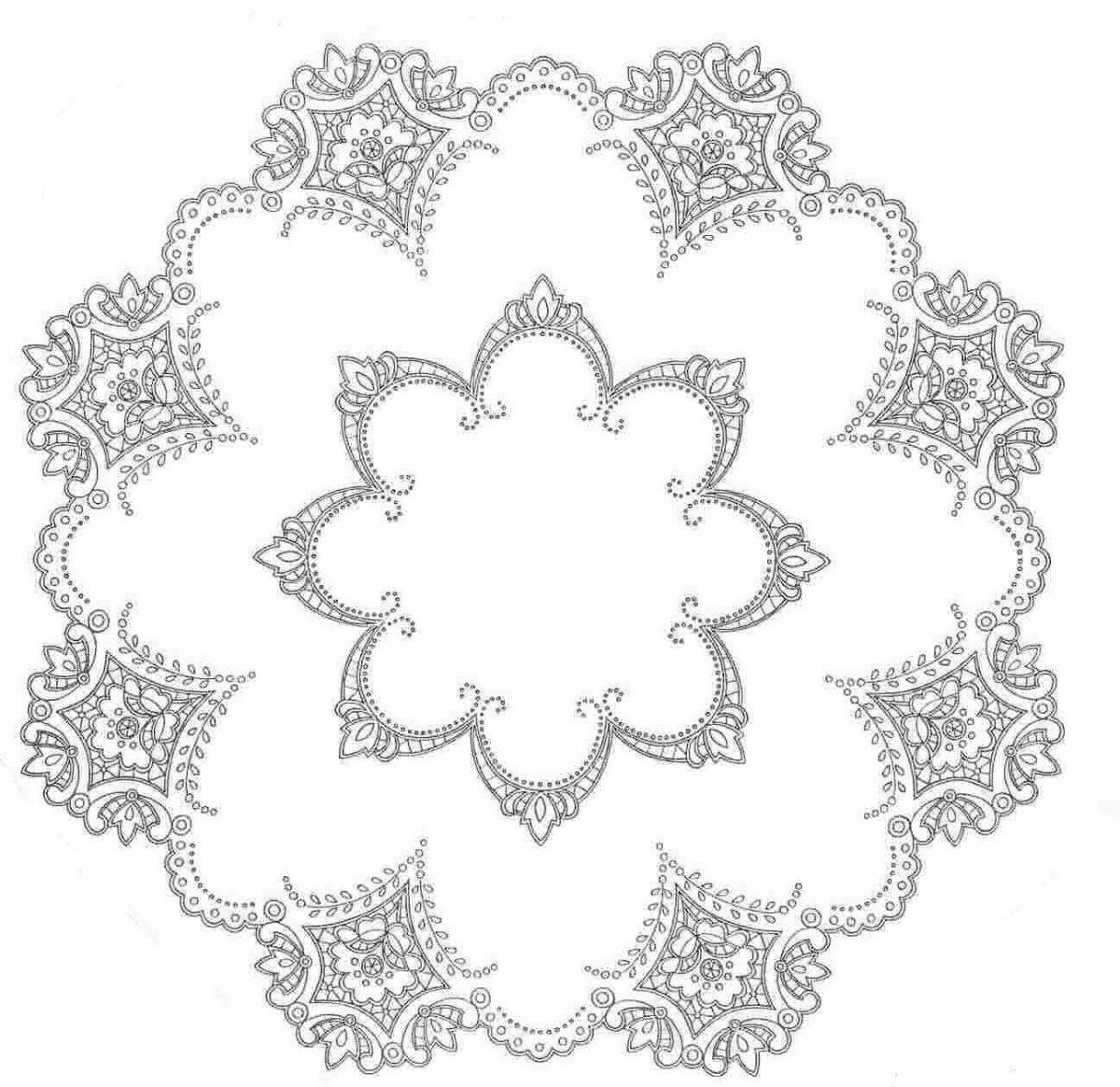 Схема точечной росписи Ришелье