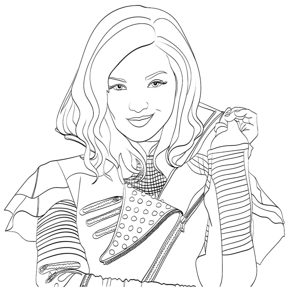 Раскраски Наследники Мэл